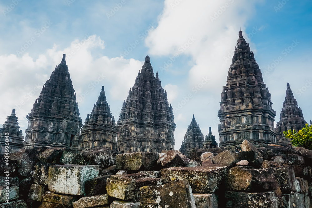 Fototapeta premium Prambanan - a huge complex of Hindu temples in Indonesia