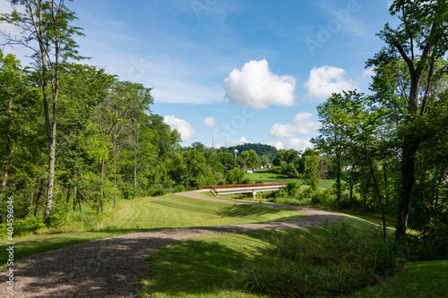 Hiking trails in and around Belleview State Park, Iowa.