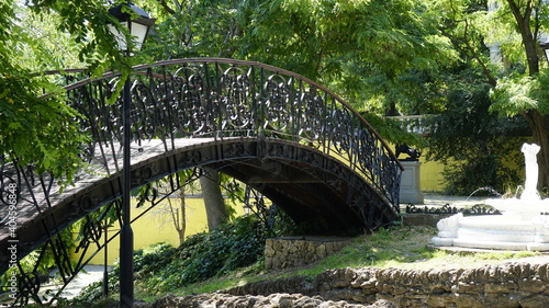 Suspended steel bridge
