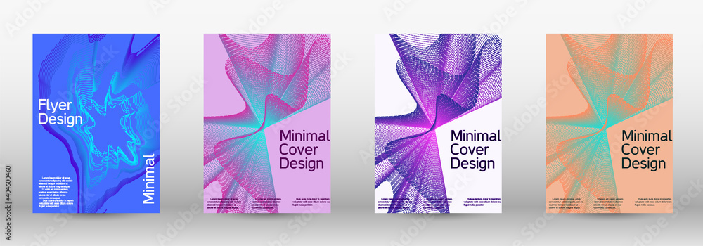 A set of modern abstract covers.