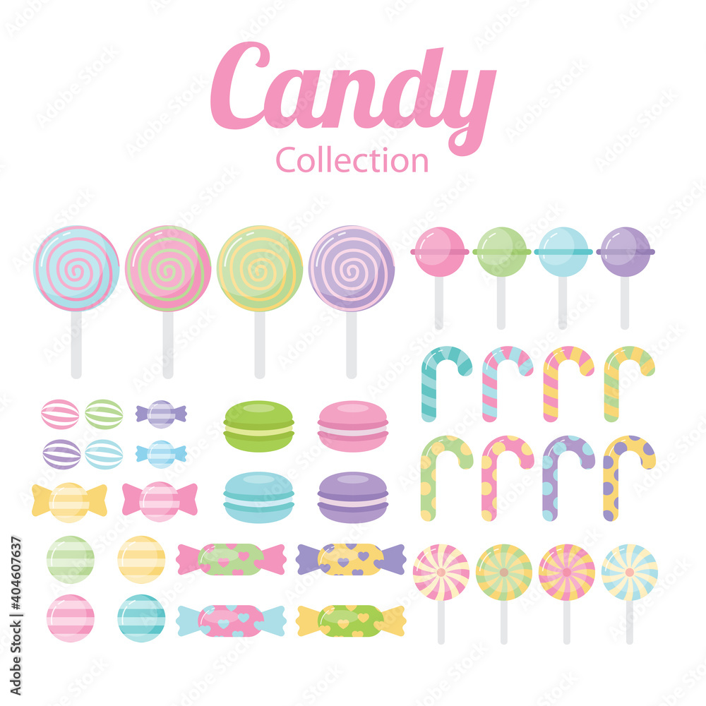 Candy Collection set bundle flat