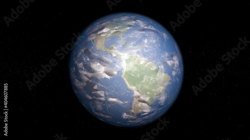  Planet earth in space