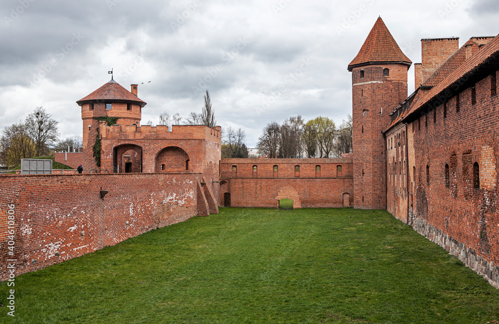Teutonic castle in Malbork, Poland Teutonic castle in Malbork, Poland