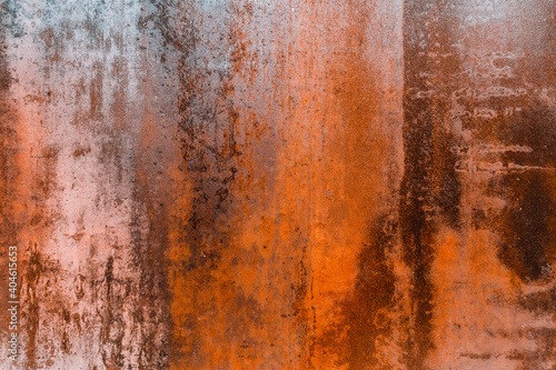 Rusty Grunge Rough Textured Steel Plate Surface Background
