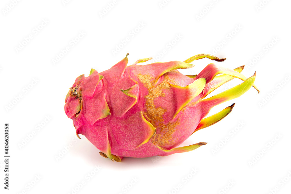 Dragon fruit on white background. Dragon fruit on white background.