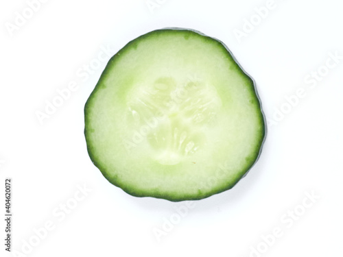 Cucumber on a white background isolated close-up