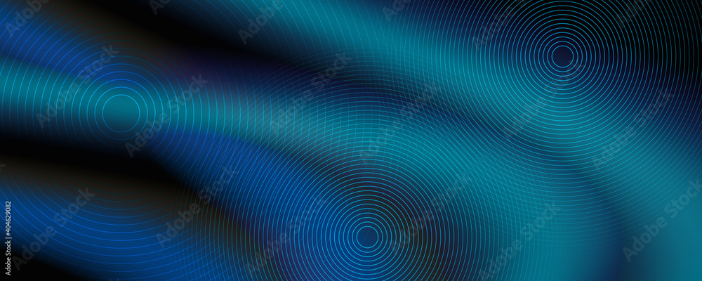 Dark blue black neon smooth wave digital abstract background Dark blue black neon smooth wave digital abstract background
