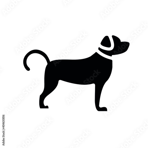 Dog icon set collection. Vector silhouette of dog.