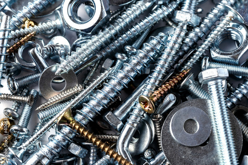 Quadro su tela Mixed screws and nails