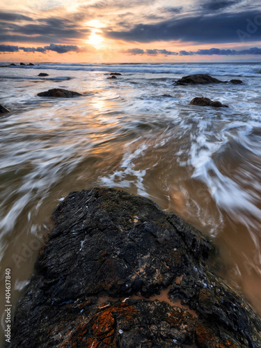 From the rocks at lighthouse beach in Port Macquarie on NSW mid north coast photo