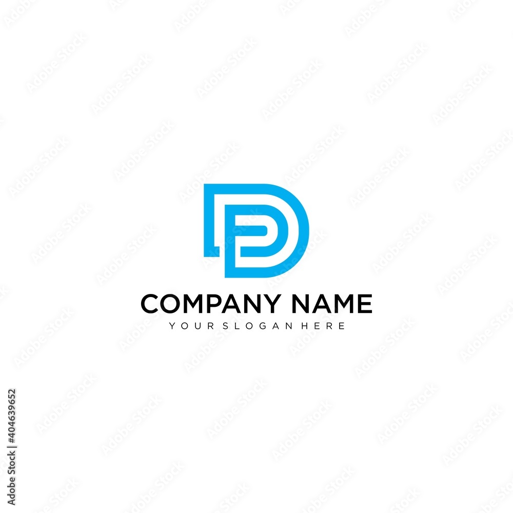 DF initial letter logo design template vector DF initial letter logo design template vector