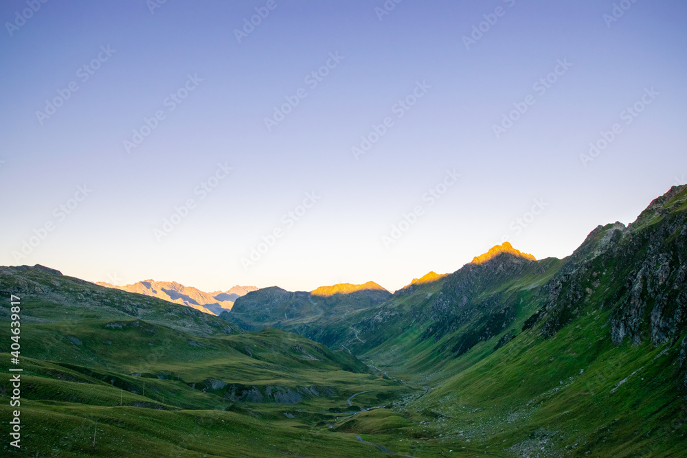 mountain landscape in the morning (Vorarlberg, Austria)