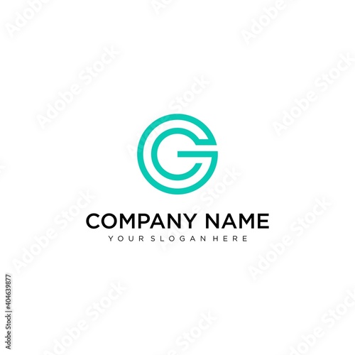 Letter GC logo design.  creative minimal monochrome monogram symbol. Universal elegant vector sign design. Premium business logotype. Graphic alphabet symbol for corporate business identity