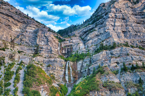 Bridal Veil Falls in Provo Canyon in Utah