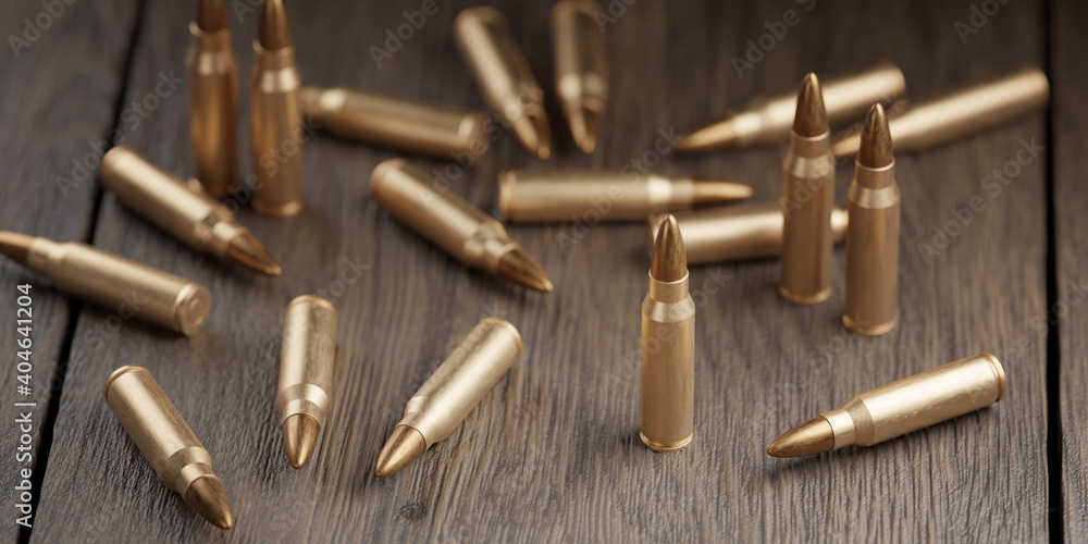 Many bullets on table. Millitary oncept. 3D rendered illustration. Many bullets on table. Millitary oncept. 3D rendered illustration.