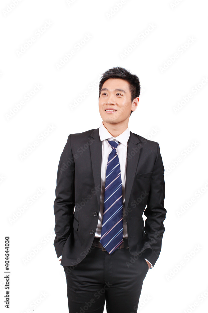 Portrait of a businessman standing with arms akimbo Portrait of a businessman standing with arms akimbo