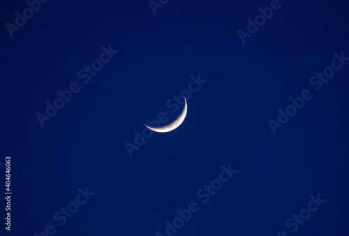 Crescent Moon clear sky