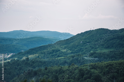 clouds over the mountains