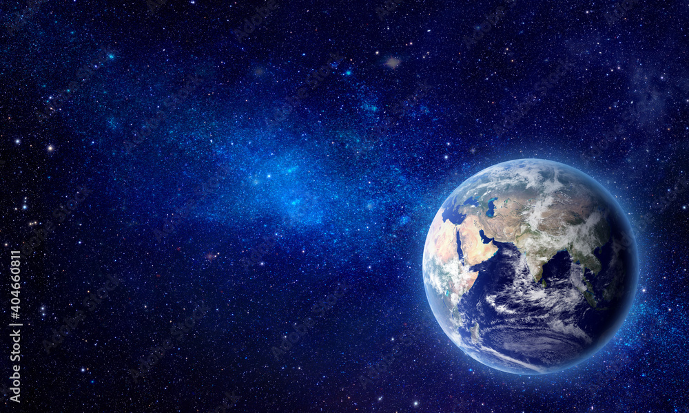 Obraz premium Earth in Space - Elements of this Image Furnished by NASA