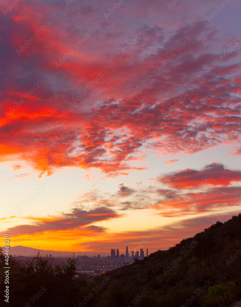 Sunrise over Los Angeles