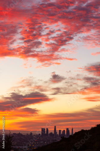 Sunrise over Los Angeles