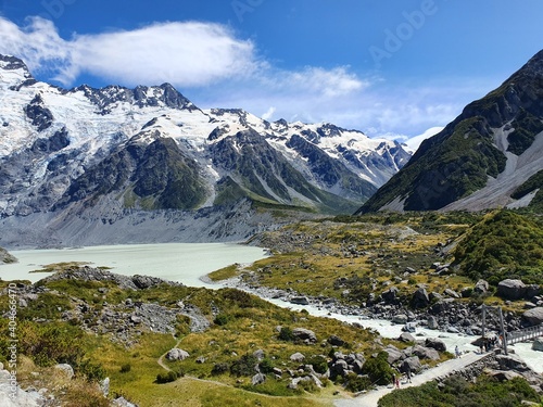 Snow-capped Mount Cook, New Zealand