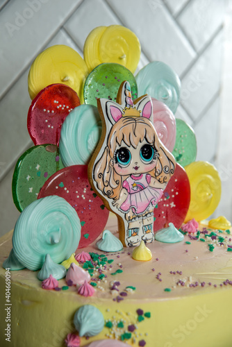 birthday colorful cake lol unicorn