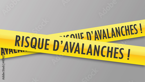 Logo risque d'avalanche.