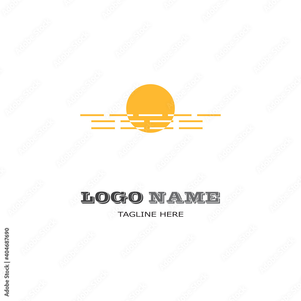 Fototapeta premium Sun Vector illustration Icon Logo Template design