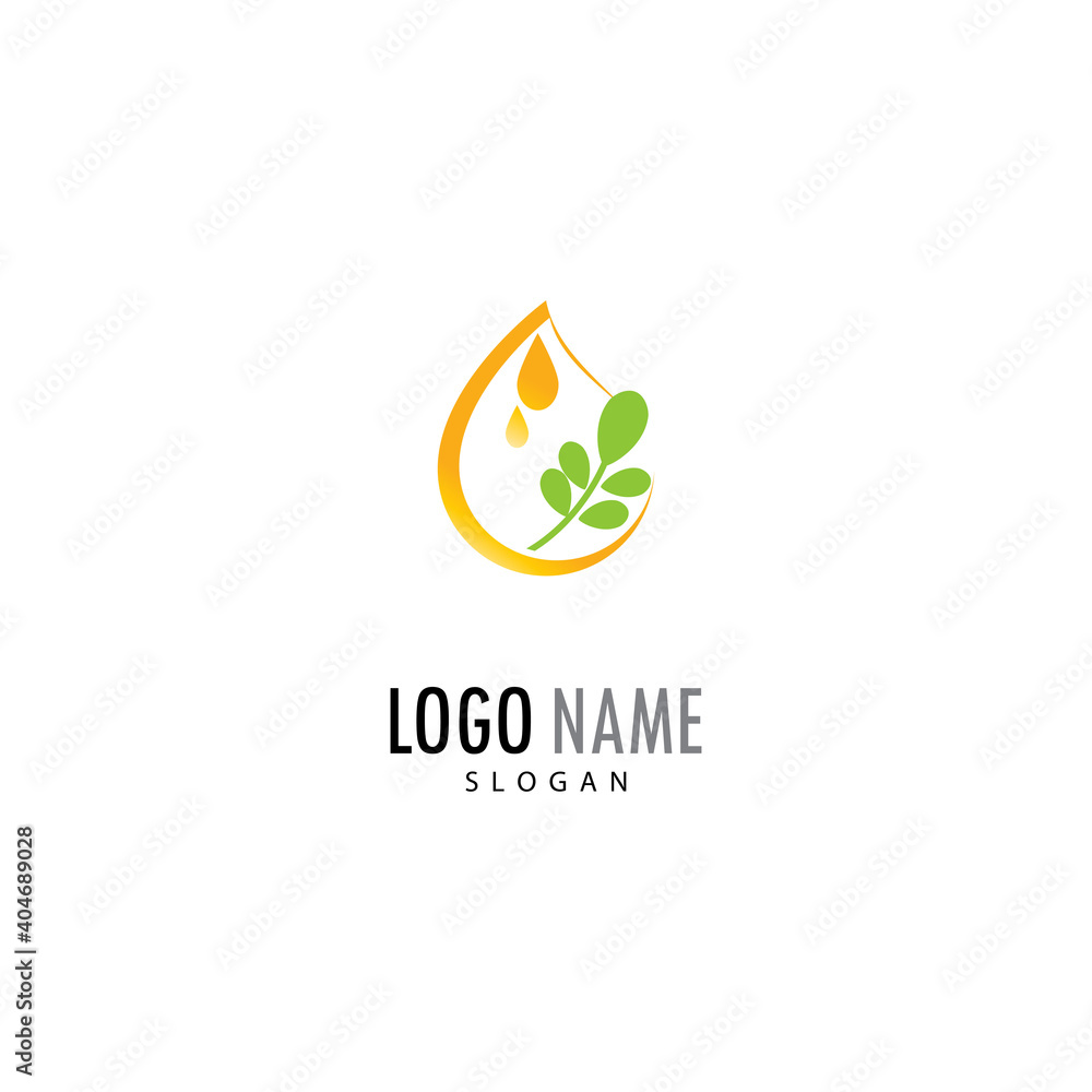 Moringa leaf Logo Template vector symbol nature Moringa leaf Logo Template vector symbol nature