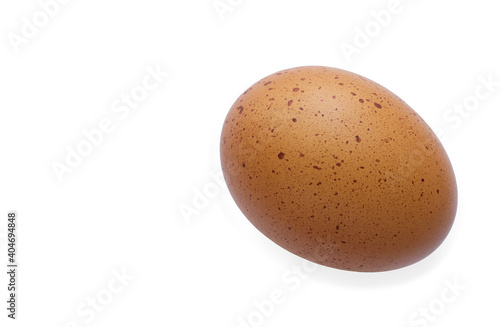 chicken egg isolated on white background. This file includes clipping path