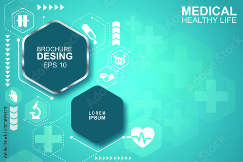 modern technology medical vector wallpaper.