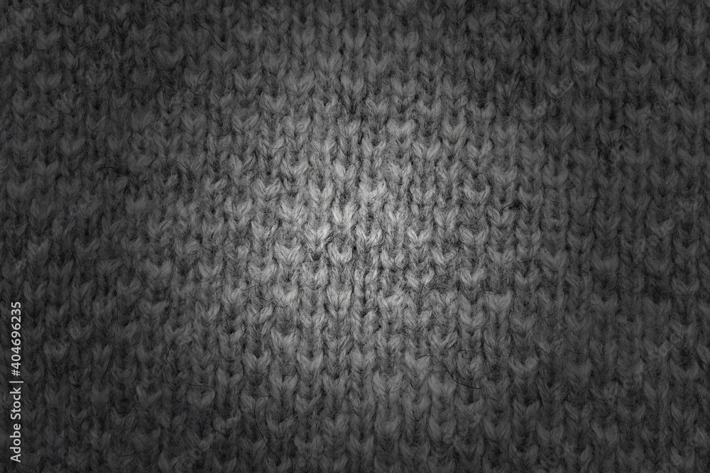 Fototapeta premium Closeup of knitted pattern from winter sweater.