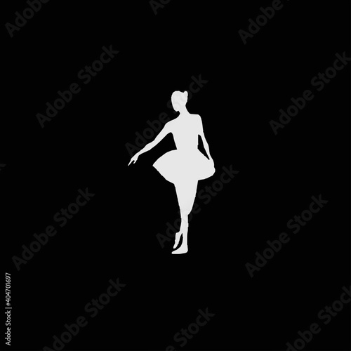 Vector illustration of ballet silhouette 
