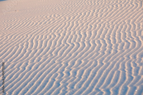 The nature pattern of white sands dune