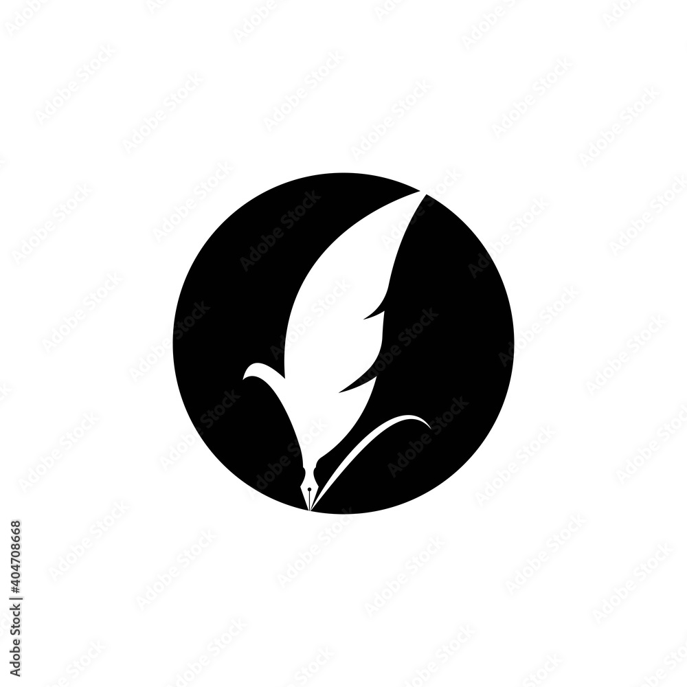 Feather Pen Write Logo Template, Design Vector, Emblem, Design Concept, Creative Symbol, Icon Feather Pen Write Logo Template, Design Vector, Emblem, Design Concept, Creative Symbol, Icon