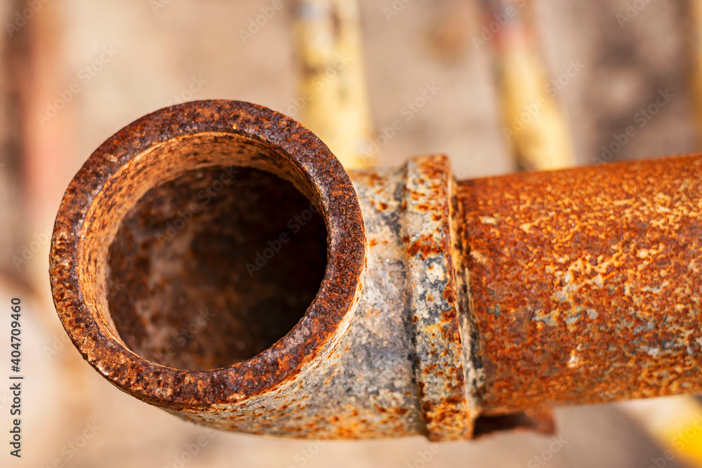 Rusty metal pipe Rusty metal pipe