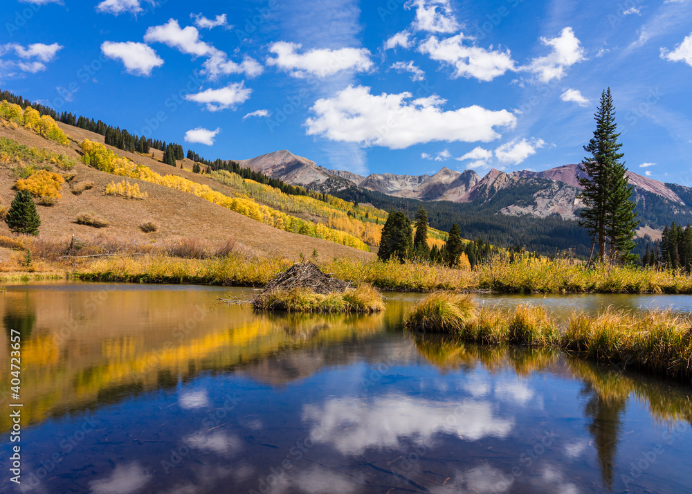 Autumn Reflections in the Colorado Rockies