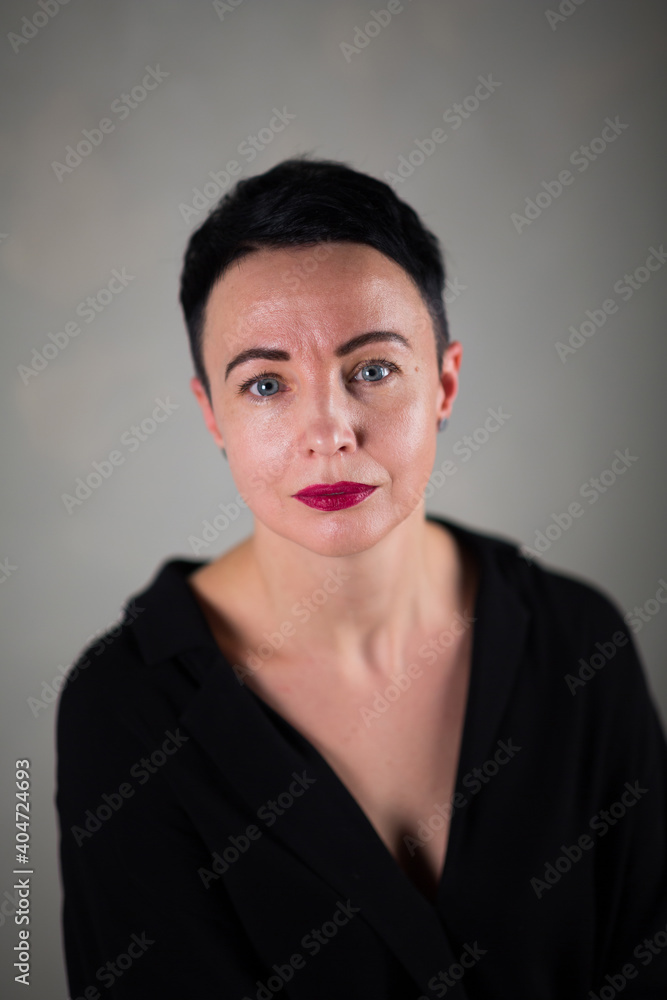 look into the camera. serious portrait. adult look into the camera. serious portrait. adult