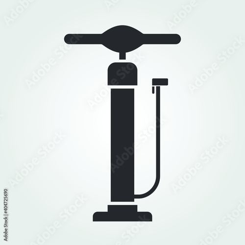 Hand air pump icon isolated on white background. Vector illustration