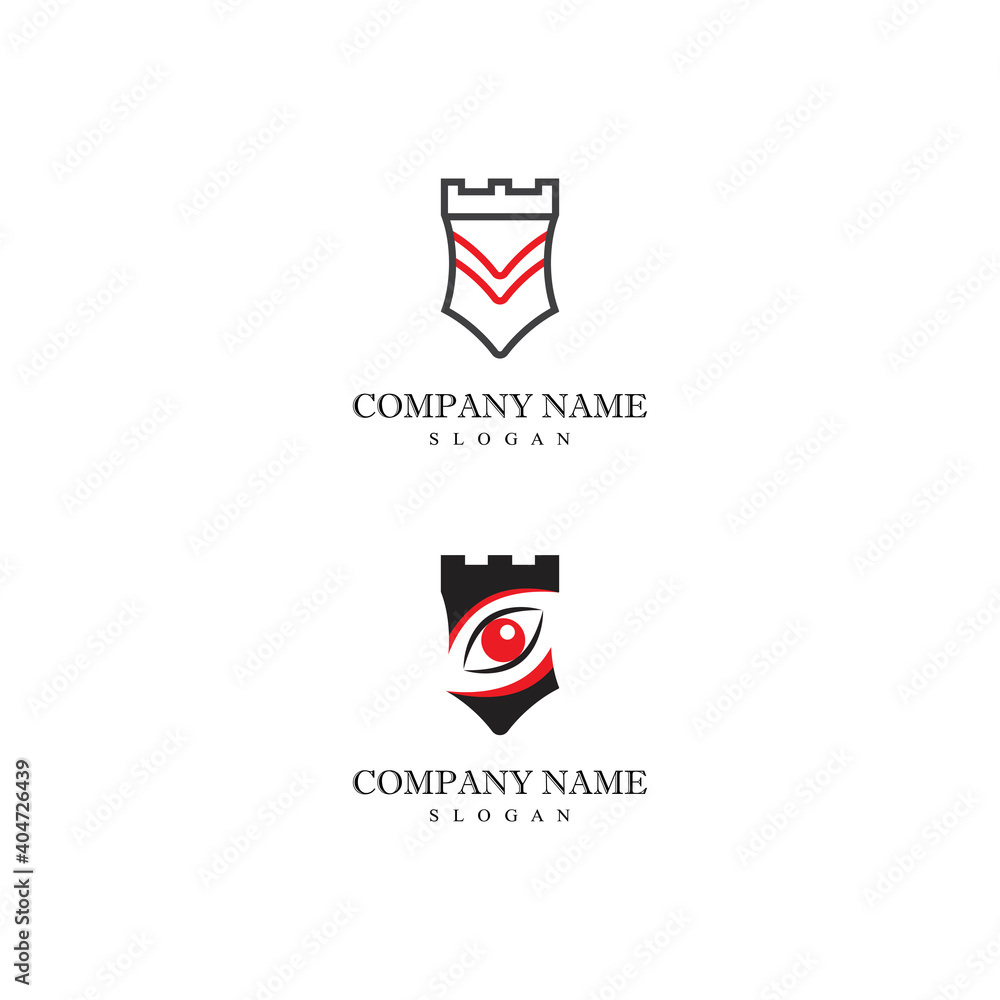 Castle Logo Template vector symbol nature Castle Logo Template vector symbol nature