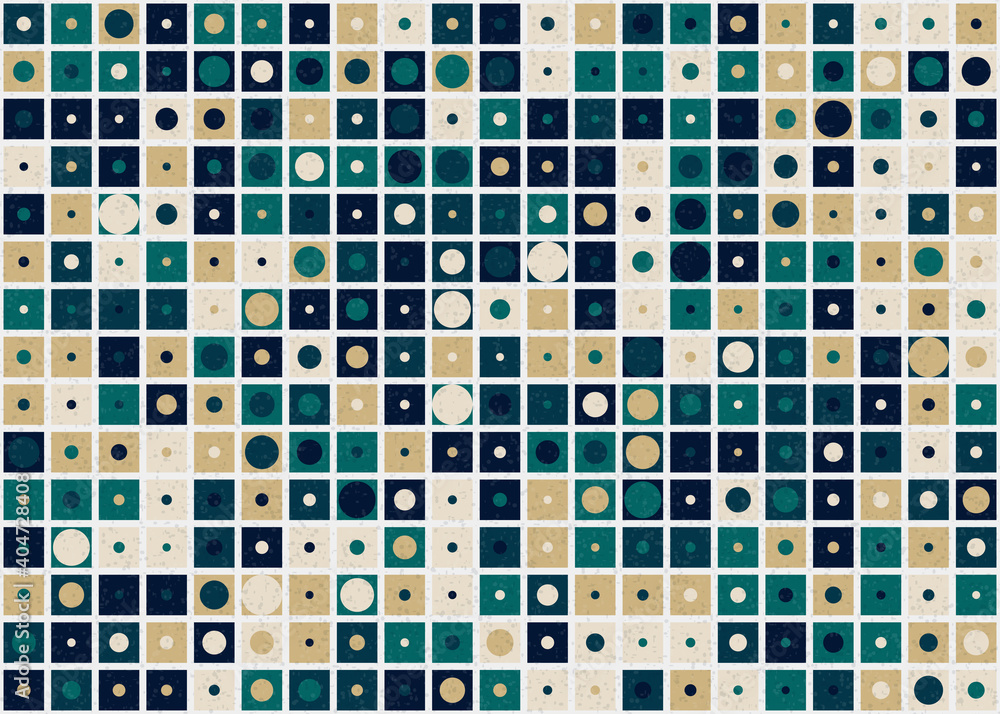 Fototapeta premium Abstract Geometric Pattern generative computational art illustration