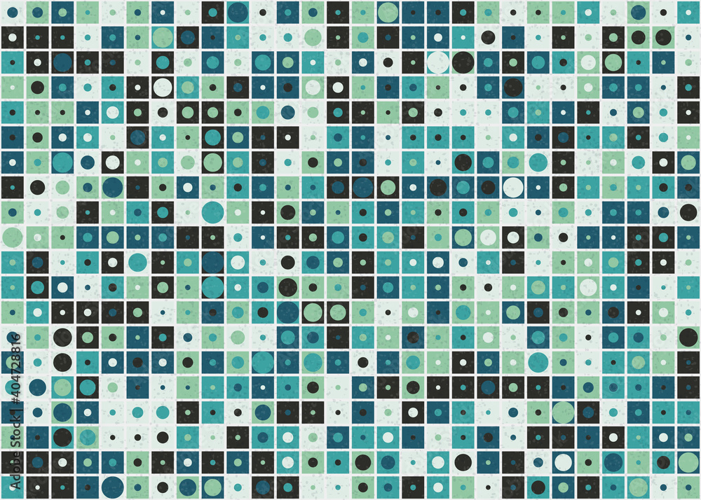 Fototapeta premium Abstract Geometric Pattern generative computational art illustration