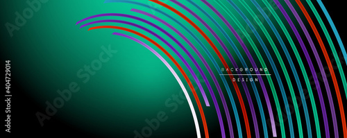 Abstract colorful lines vector background. Internet, big data and technology connections concept, abstract template