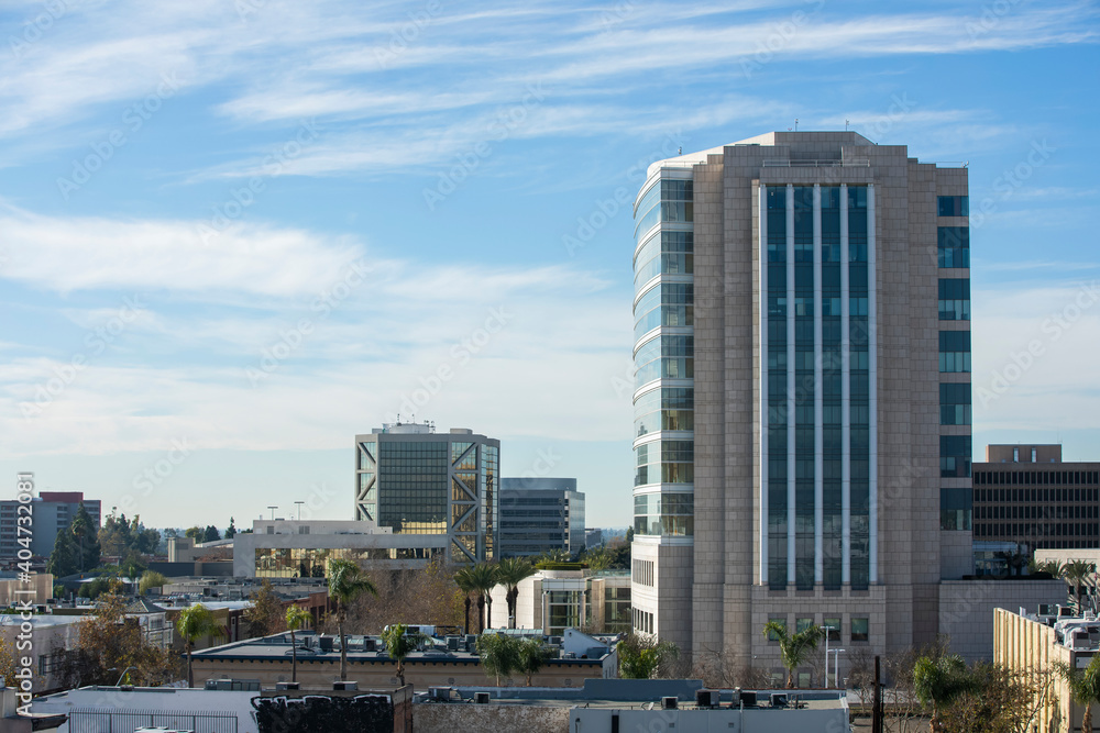 Daytime skyline view of downtown Santa Ana, California, USA. Daytime skyline view of downtown Santa Ana, California, USA.