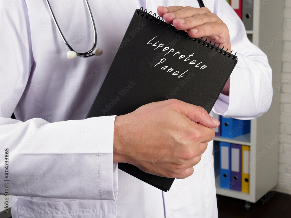 Φωτογραφία Health care concept meaning Triglyceride Test Lipoprotein Panel with sign on the piece of paper