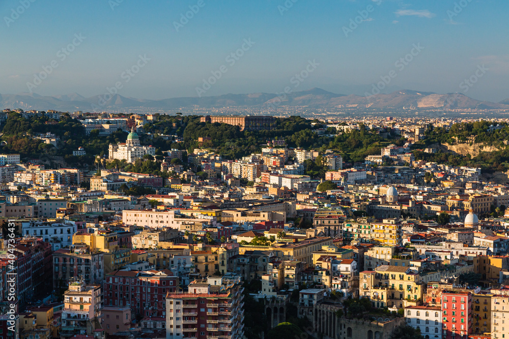 イタリア　ナポリのサンテルモ城からの景色
