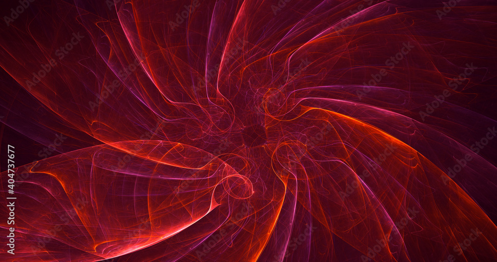 Fototapeta premium 3D rendering abstract multicolor fractal light background