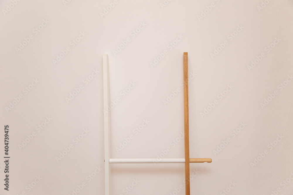 staircase modern style for climb leaning against the room. staircase modern style for climb leaning against the room.
