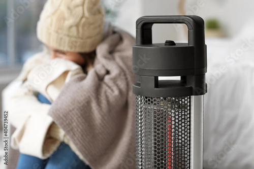 Modern electric heater near...